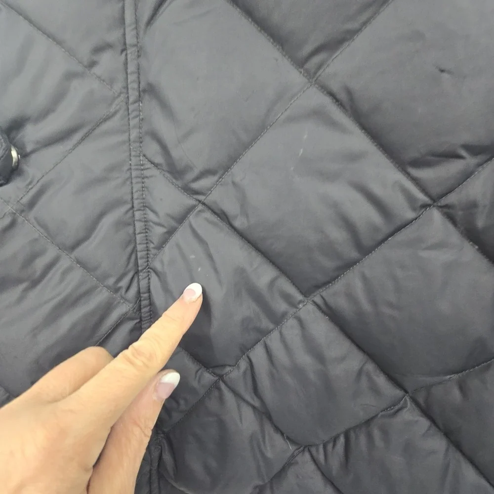 Eddie Bauer EB 700 Full Zip Quilted Down Puffer Vest Women's XXL Black Outdoor - Picture 11 of 14